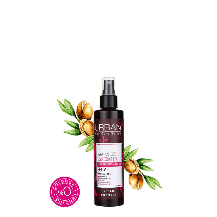 Argan Oil & Keratin Leave In Hair Conditioner Spray - 3