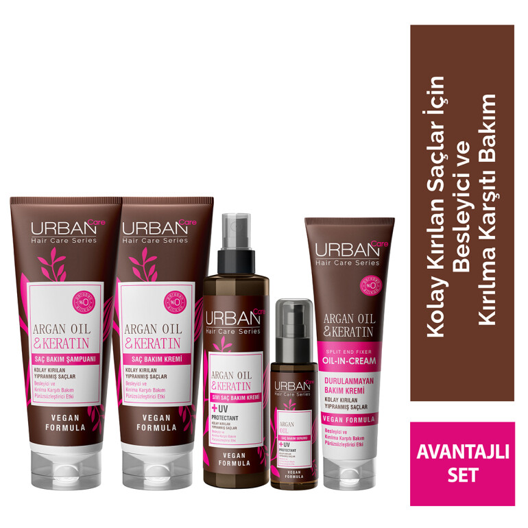 Argan Oil & Keratin Hair Care Set - 