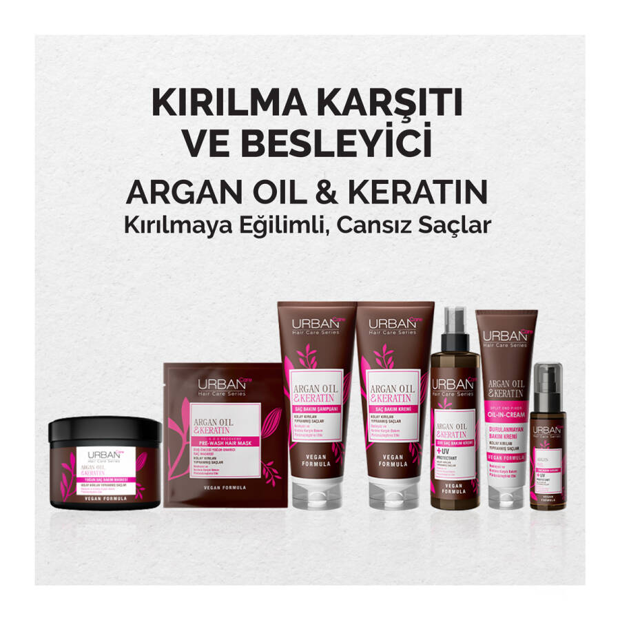 Argan Oil & Keratin Oil-In-Cream Leave In Conditioner - 4