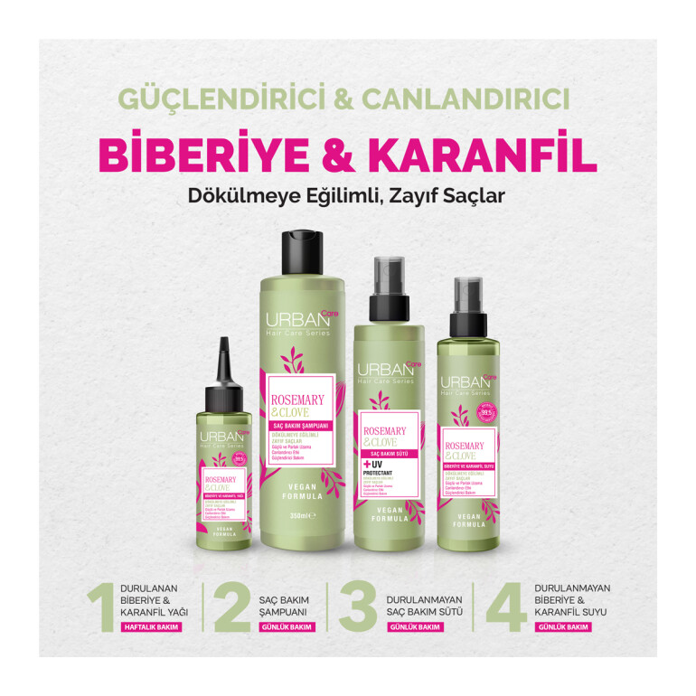  Rosemary & Clove Biberiye ve Karanfil Saç Bakım Sütü 200 ML - 7