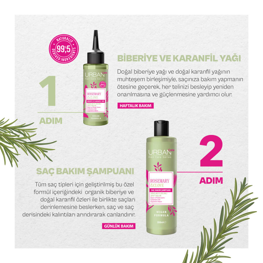 Rosemary & Clove Biberiye ve Karanfil Şampuan 350 ML - 5