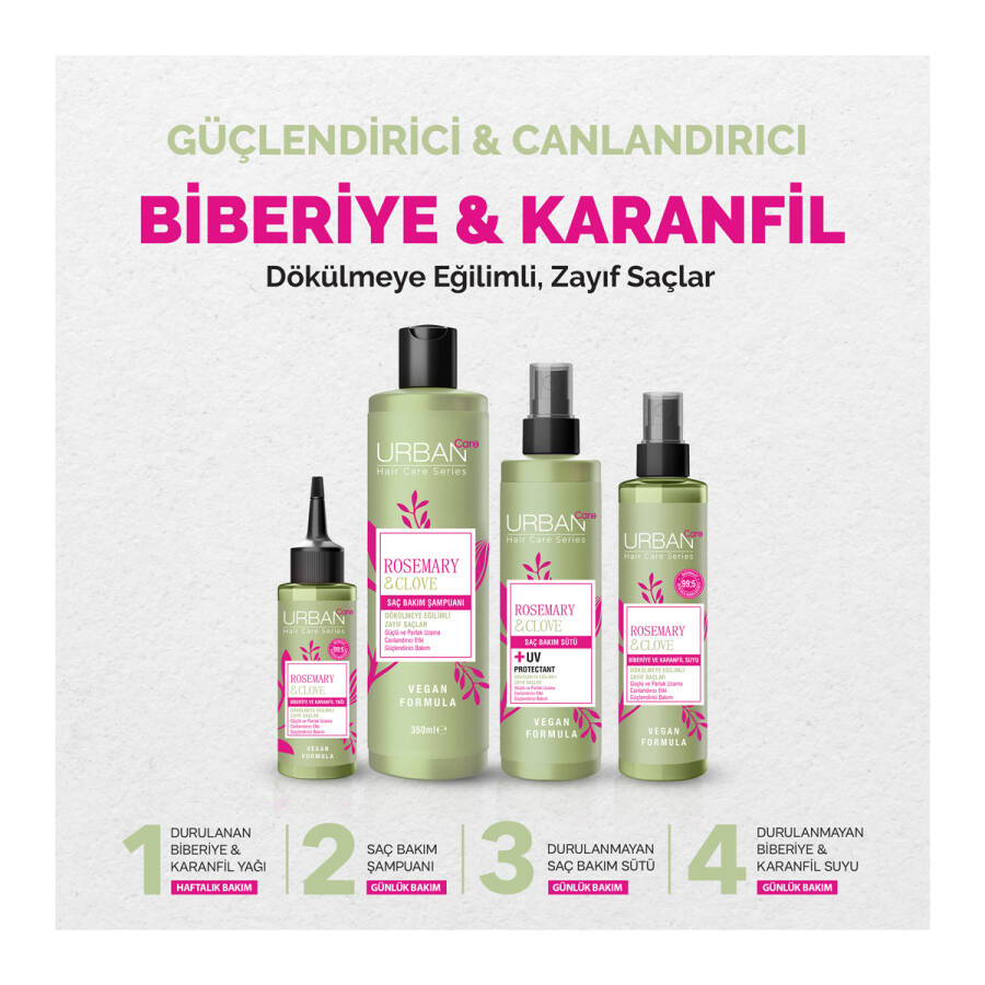 Rosemary & Clove Biberiye ve Karanfil Şampuan 350 ML - 7