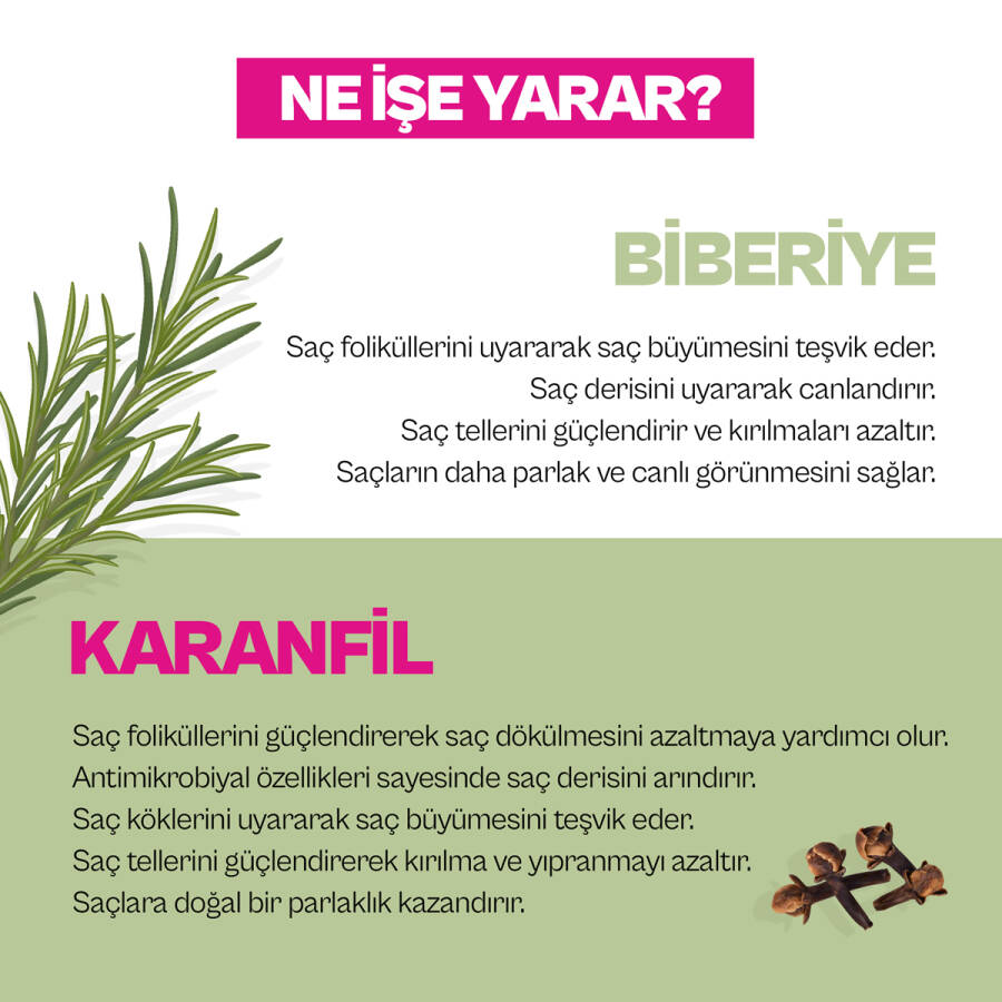 Rosemary & Clove Biberiye ve Karanfil Şampuan 350 ML - 4