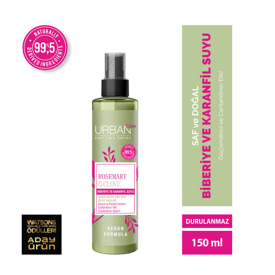 Rosemary & Clove Biberiye ve Karanfil Suyu % 99.5 Doğal ve Saf 150 ML - 1