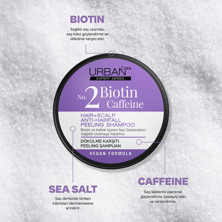 Expert Series Biotin & Caffeine Peeling Shampoo - 3