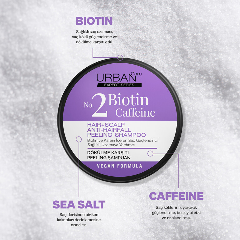 Expert Series Biotin & Caffeine Peeling Shampoo - 3