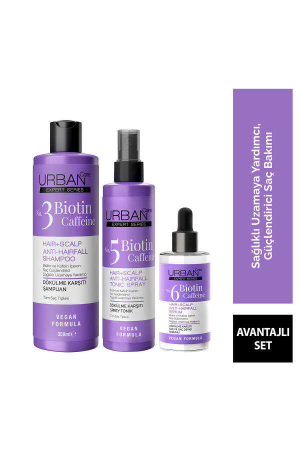  Expert Biotin ve Kafein Dökülme Karşıtı Şampuan&Tonik&Serum Set - 1