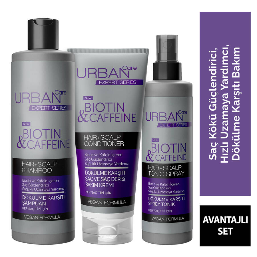 Expert Series Biotin & Caffeine Avantajlı Saç Bakım Seti - 1