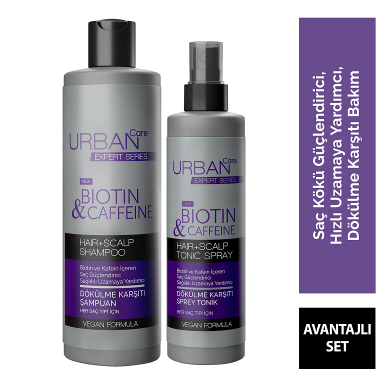 Expert Series Biotin & Caffeine Avantajlı Saç Bakım Seti - 
