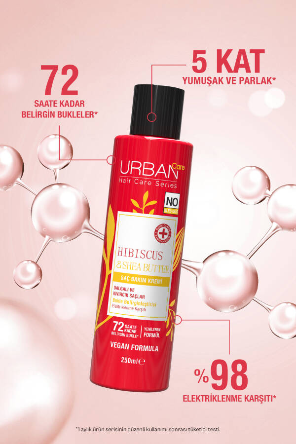  Hibiscus & Shea Butter Kıvırcık Ve Dalgalı Saçlara Özel Saç Kremi 250ml - 4
