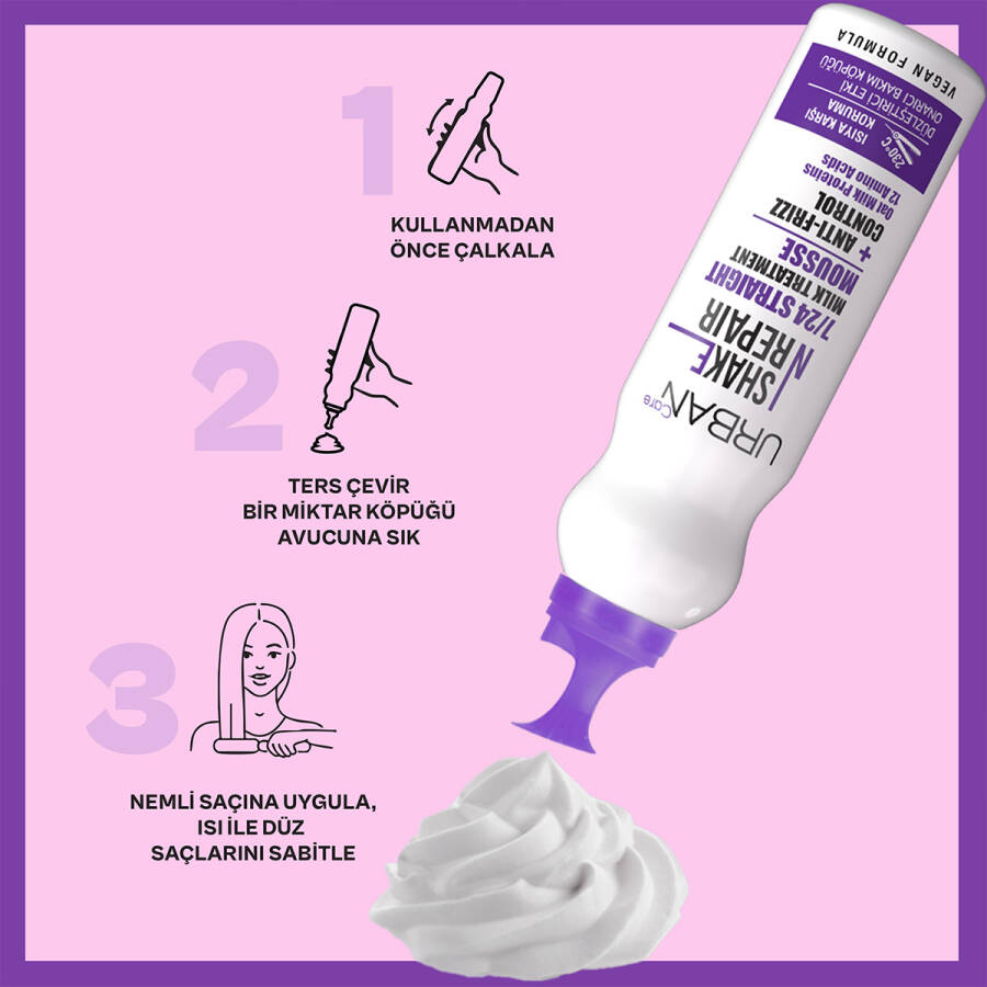 Shake N Repair 7/24 Smoothing Hair Care Mousse 150 ml - vegan - 4
