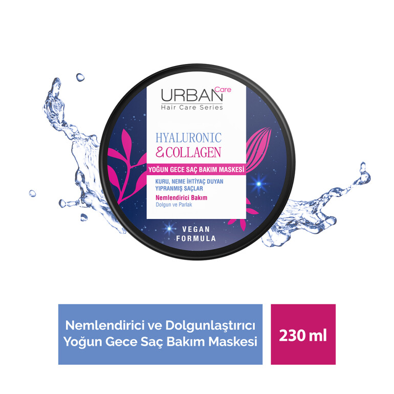 Hyaluronic Acid & Collagen Yoğun Gece Saç Bakım Maskesi - 1