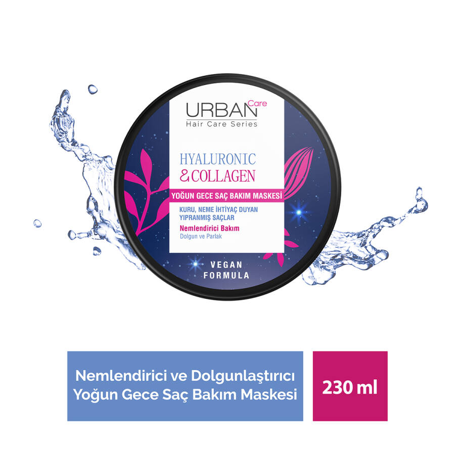 Hyaluronic Acid & Collagen Yoğun Gece Saç Bakım Maskesi - 1