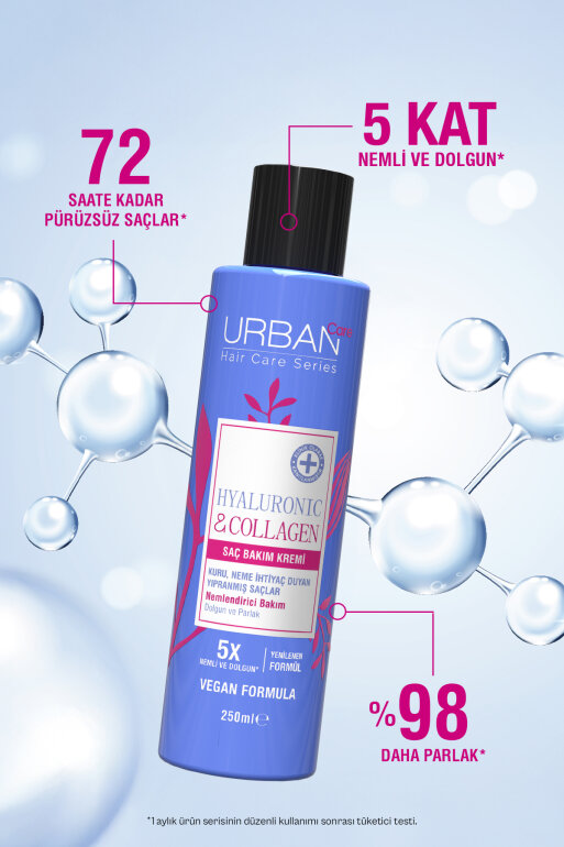 Hyaluronik & Kolajen Kuru ve Cansız Saçlara Özel Saç Bakım Kremi 250 ml - 4