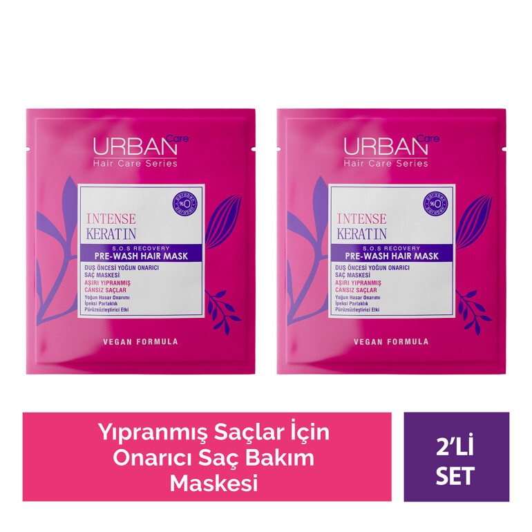Intense Keratin Duş Öncesi Saç Bakım Maske Seti X2 - 
