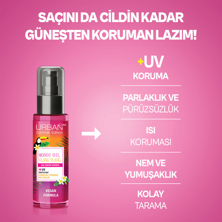 Monoi Ylang Ylang Güneşten Yıpranmış Mat Saçlara Özel Bakım Saç Serumu 75 ML - 4