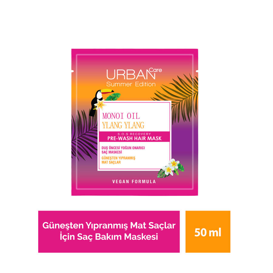 Monoi Ylang Ylang Güneşten Yıpranmış Mat Saçlara Saç Özel Bakım Maskesi 50 ML - 1