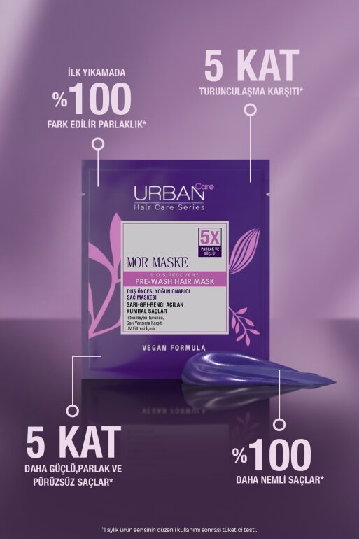 Mor Turunculaşma Karşıtı Duş Öncesi Saç Bakım Maskesi-50ml - 3