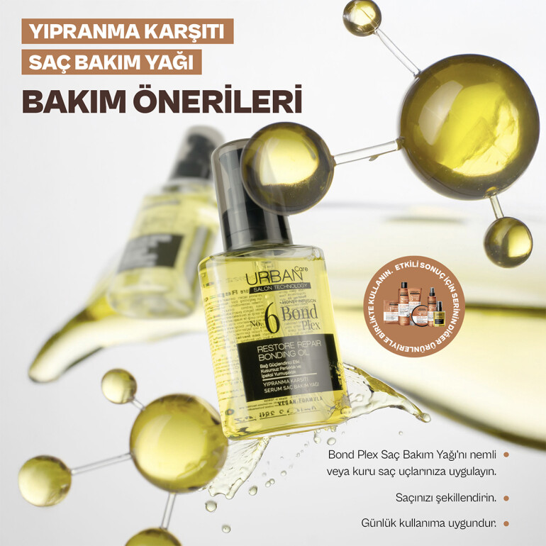 No.6 Bond Plex Saç Bakım Yağı - 5