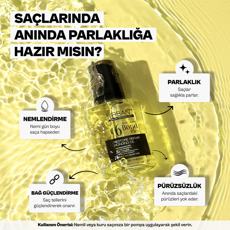 No.6 Bond Plex Saç Bakım Yağı - 7