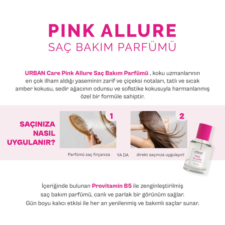 Pink Allure Saç Bakım Parfümü 50 ML - 5