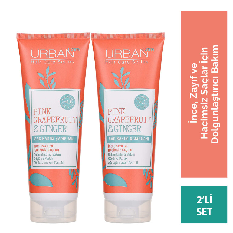 Pink Grapefruit & Ginger Hair Care Shampoo x2 - 