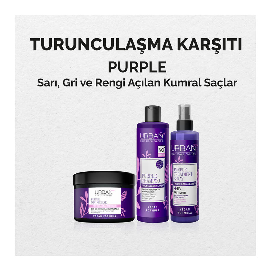 Anti-Brassiness Purple Hair Care Shampoo NO SULFATE - 4