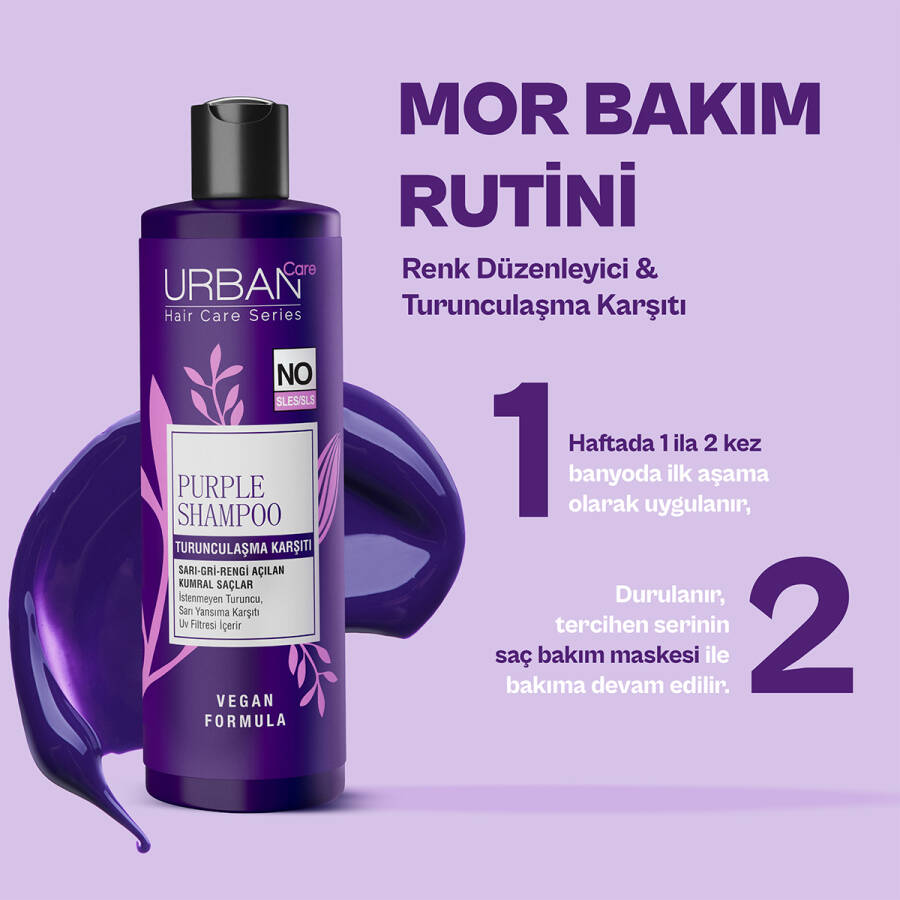 Anti-Brassiness Purple Hair Care Shampoo NO SULFATE - 5