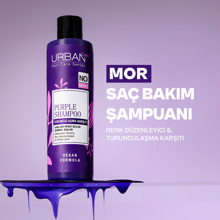 Anti-Brassiness Purple Hair Care Shampoo NO SULFATE - 4