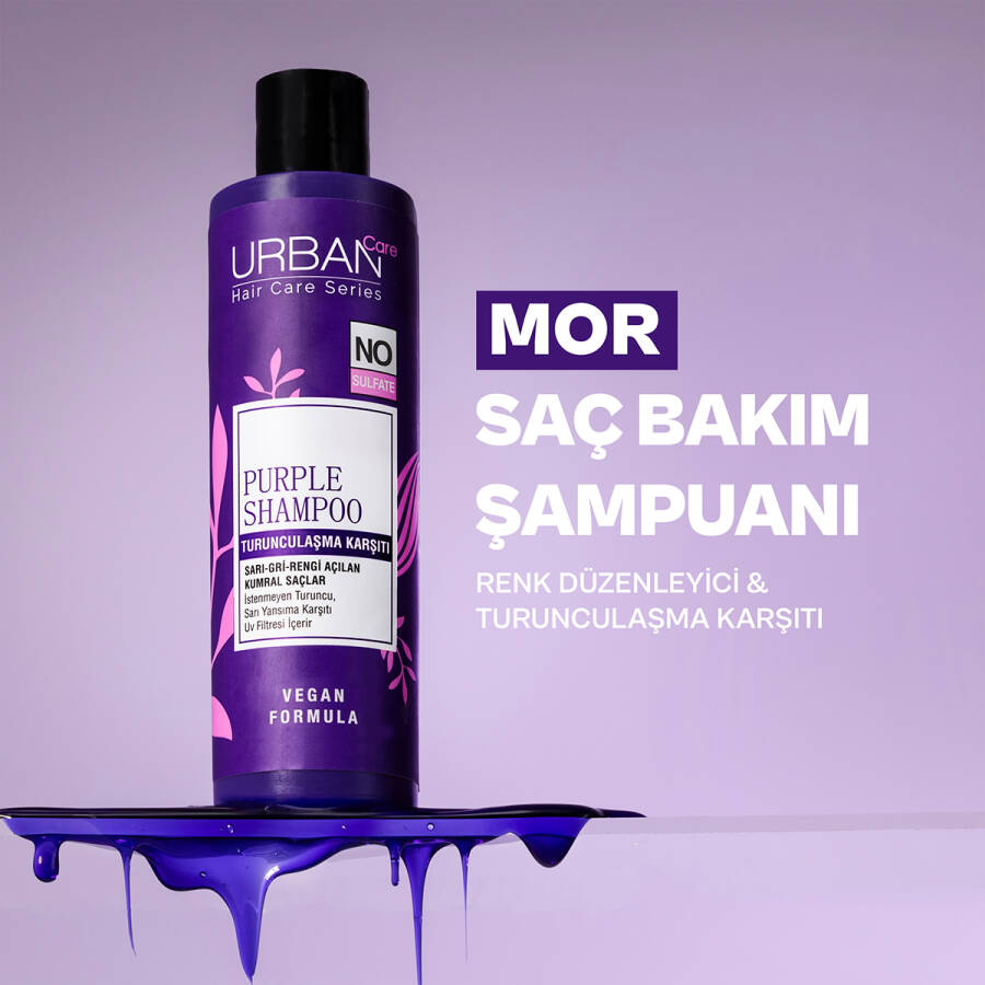 Anti-Brassiness Purple Hair Care Shampoo NO SULFATE - 4