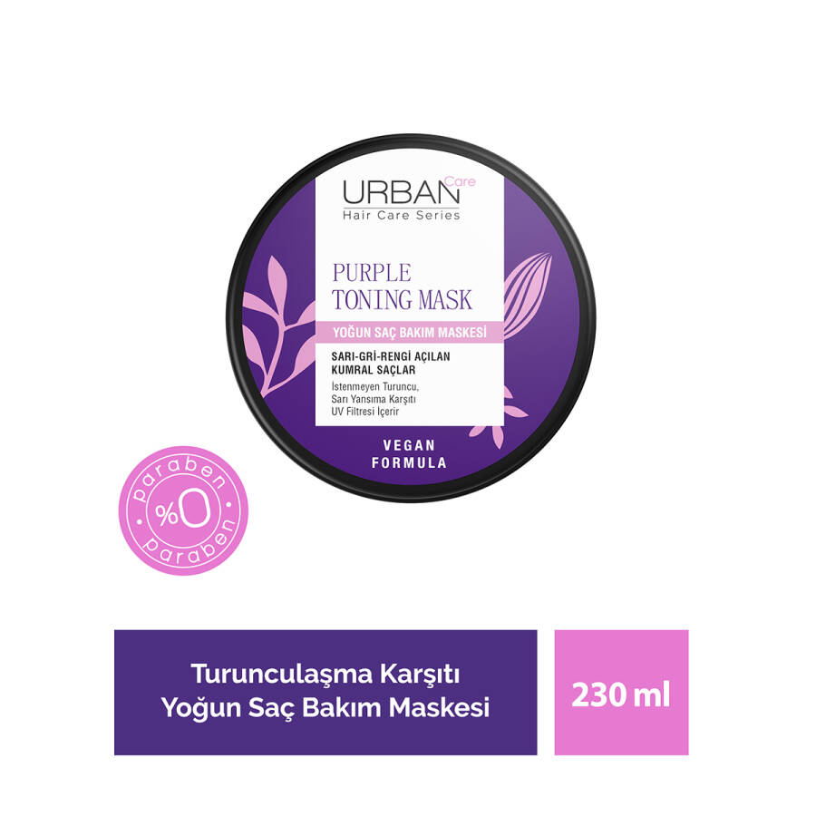 Anti brassiness purple mask. Urban hair Care Series Purple Mask.