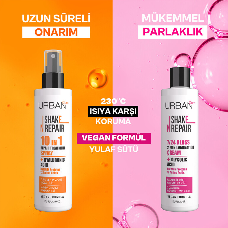 Shake N Repair 7/24 Gloss Laminasyon Parlaklık Etkili Durulanan Bakım Kremi 200 ML - 5