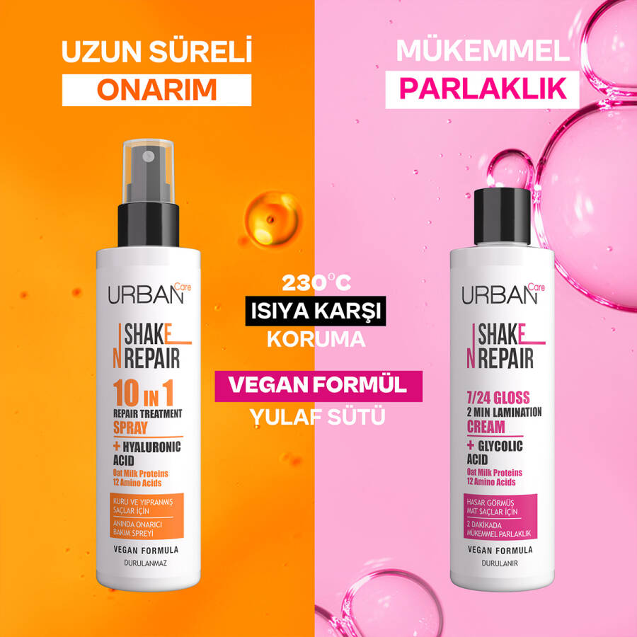 Shake N Repair 7/24 Gloss Laminasyon Parlaklık Etkili Durulanan Bakım Kremi 200 ML - 5