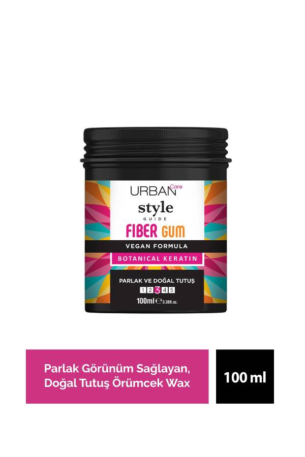Style Guide Parlak Görünüm Sağlayan Fiber Gum Wax - Doğal Tutuş - Saç Sakızı - Spider Wax - 100ml - 1