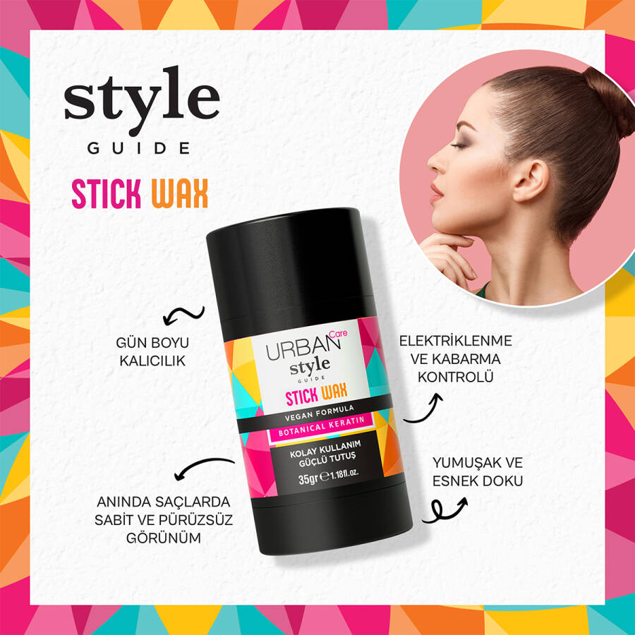 Style Guide Güçlü Tutuş Sağlayan Saç Sabitleyici Stick Wax - 4
