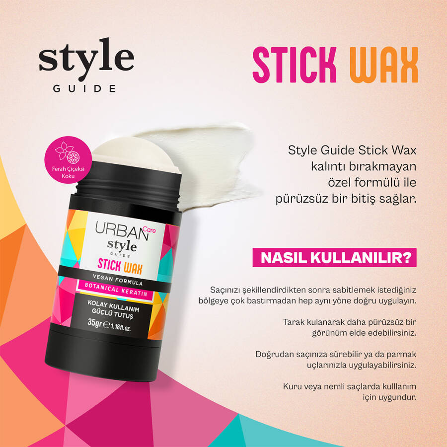 Style Guide Güçlü Tutuş Sağlayan Saç Sabitleyici Stick Wax - 6