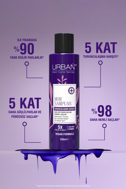 Turunculaşma Karşıtı Mor Saç Bakım Şampuanı,250 ml-Sülfatlı - 4