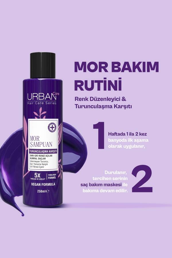 Turunculaşma Karşıtı Mor Saç Bakım Şampuanı,250 ml-Sülfatlı - 6
