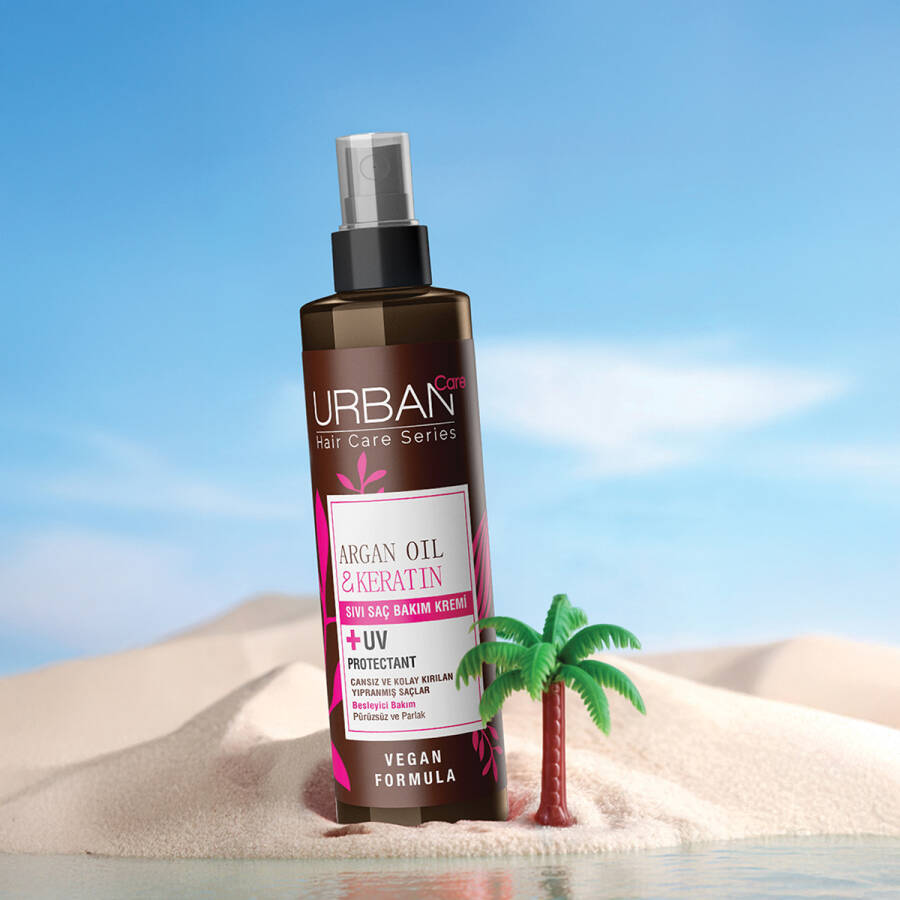 Argan Oil & Keratin Sıvı Saç Bakım Kremi - 7