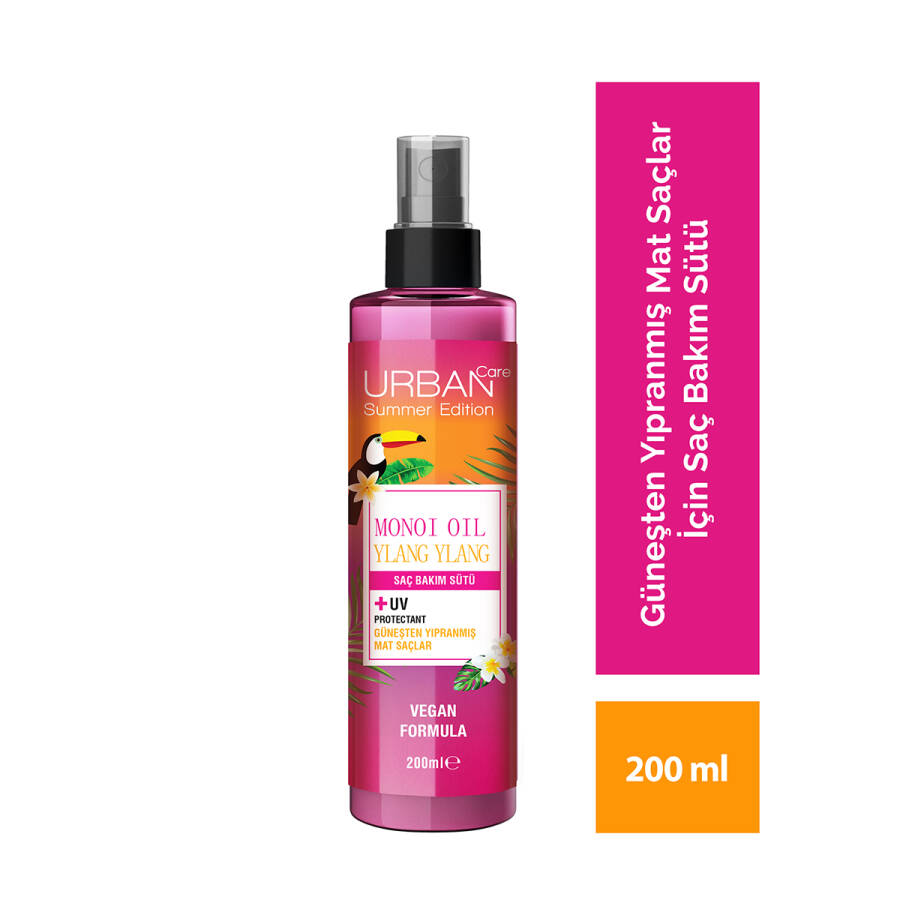 Monoi Ylang Ylang Güneşten Yıpranmış Mat Saçlara Özel Saç Bakım Sütü 200 ML - 1