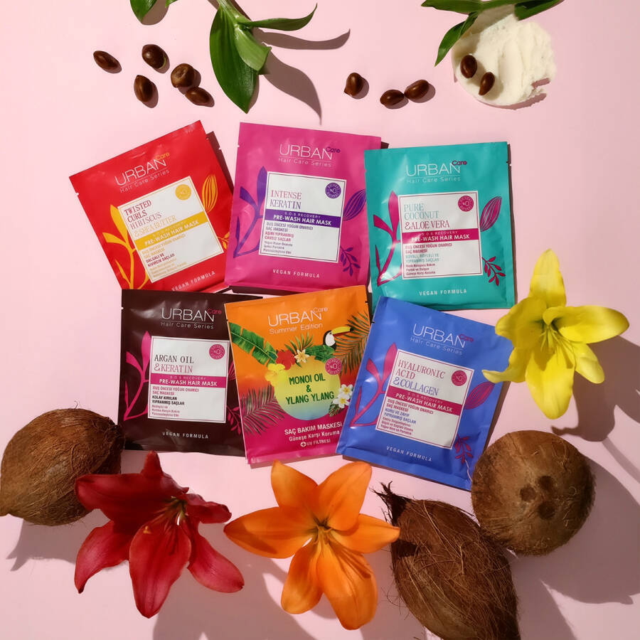 Twisted Curls Hibiscus & Shea Butter Duş Öncesi Saç Bakım Maskesi - 5